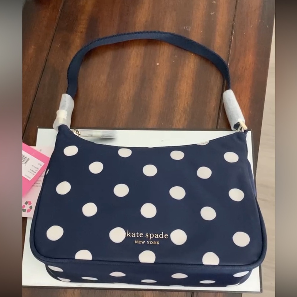 Kate Spade The Little Better Sam Sunshine Dot Small Should Bag NWT - Picture 5 of 12
